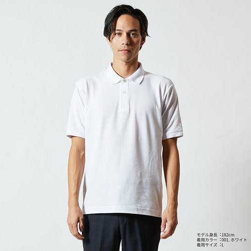   ポロシャツ ホワイト 5050-P無5.3ozポロシャツ｜オリジナルポロシャツ｜オリジナルTシャツ