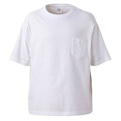 5008-01-5.6ozビッグシルエットポケ付きTシャツ