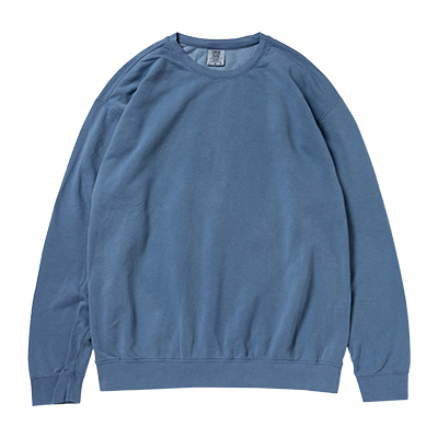 CC1466 6.4oz ガーメントダイ ライトウェイト クルーネック スウェットシャツ